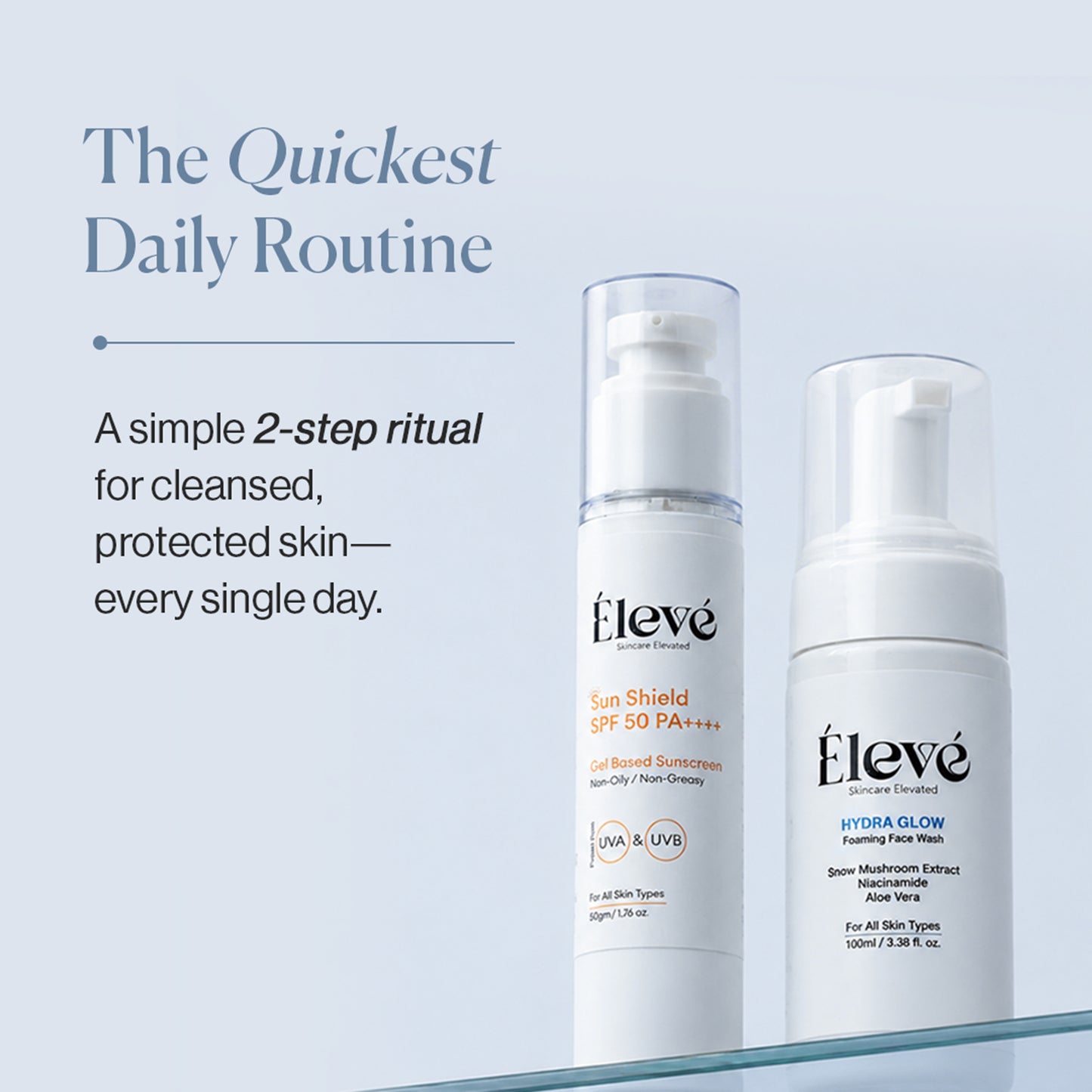 Hydra Glow Facewash & Sun Shield SPF 50 PA++++
