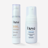 Eleve Hydra Glow Foaming Face Wash and Sun Shield SPF 50 PA++++ displayed together for daily cleansing and sun protection