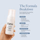 Élevé Hydra Glow Foaming Face Wash ingredients with Snow Mushroom, Niacinamide, Panthenol and Aloe Vera