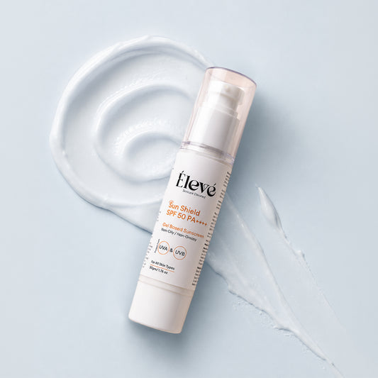 Élevé Sun Shield SPF 50 PA++++ Gel-Based Sunscreen with broad-spectrum UVA and UVB protection